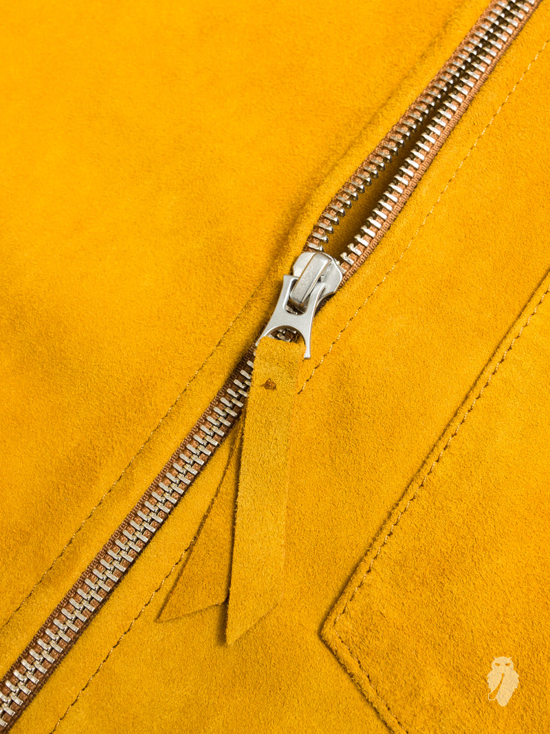 Suede Zip Shirt in Lion