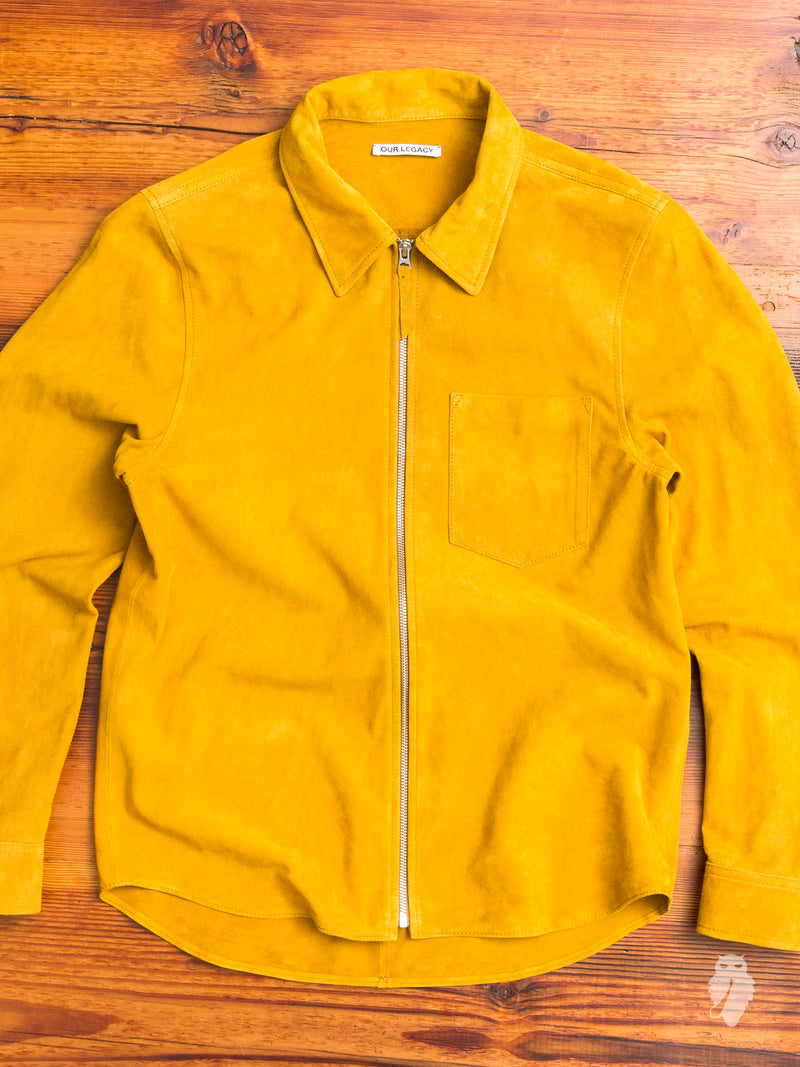 Suede Zip Shirt in Lion