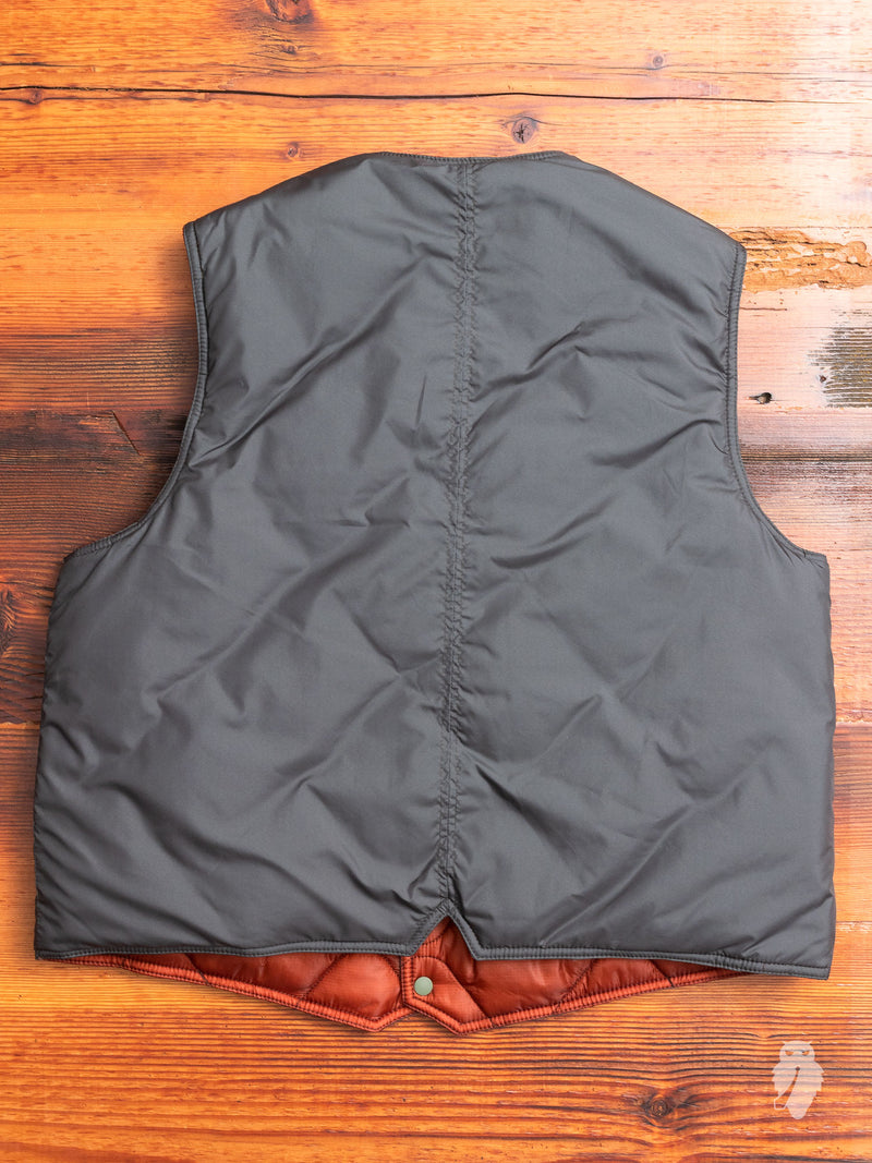 Reversible Puron Vest in Olive Soft Nylon