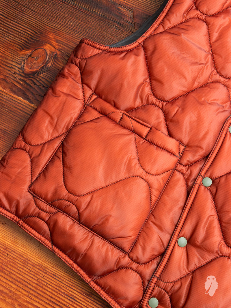 Reversible Puron Vest in Olive Soft Nylon