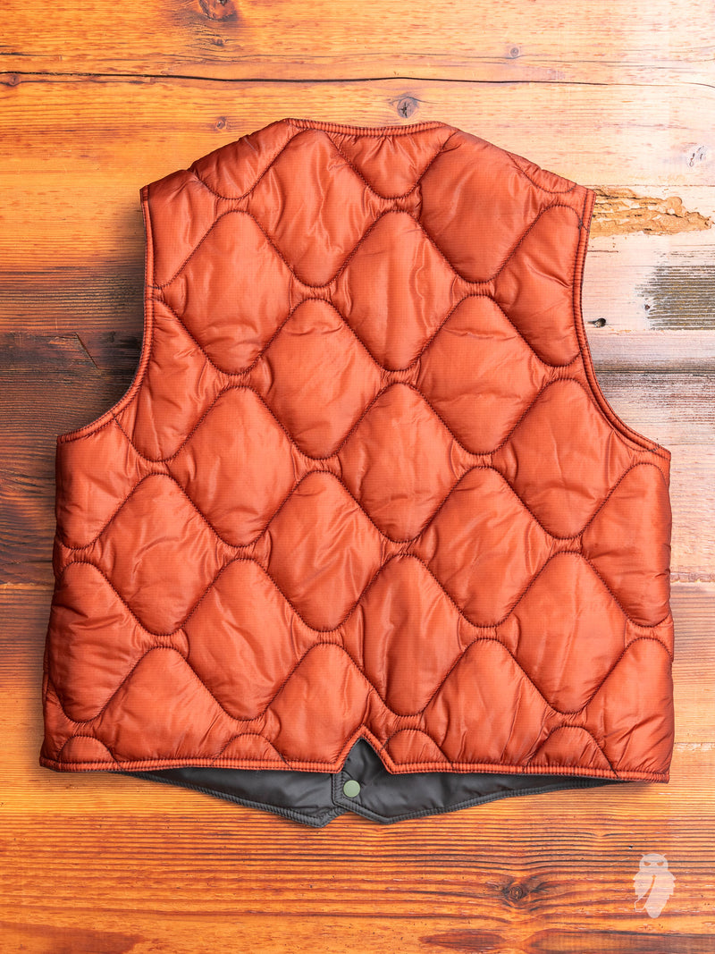 Reversible Puron Vest in Olive Soft Nylon