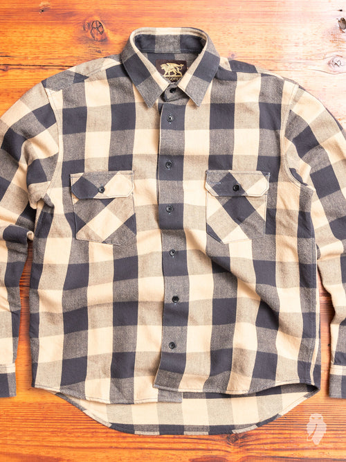 Norris Selvedge Flannel in Khaki