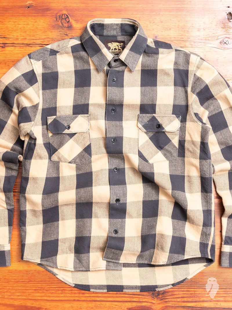 Norris Selvedge Flannel in Khaki