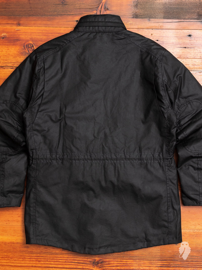 "Sapper" Wax Jacket in Black