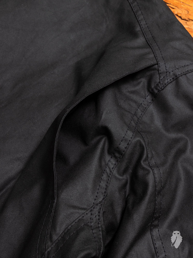 "Sapper" Wax Jacket in Black