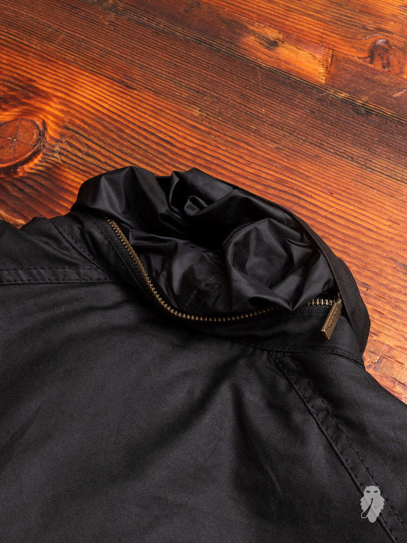 "Sapper" Wax Jacket in Black