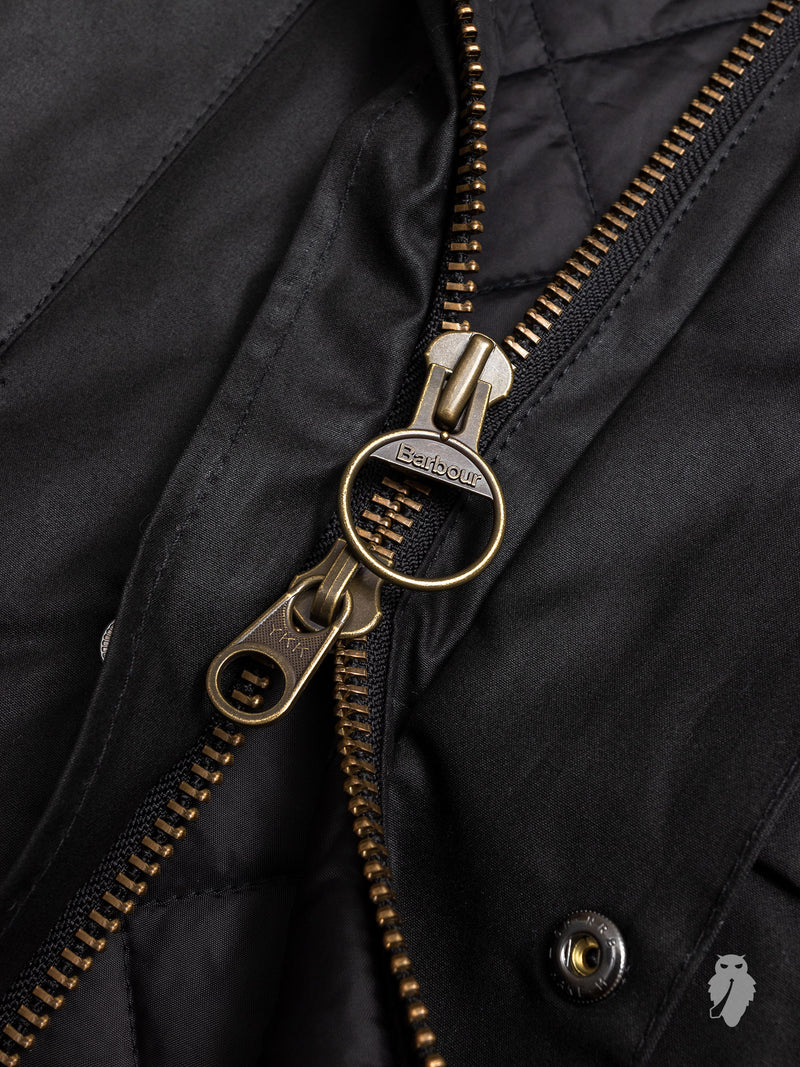 "Sapper" Wax Jacket in Black
