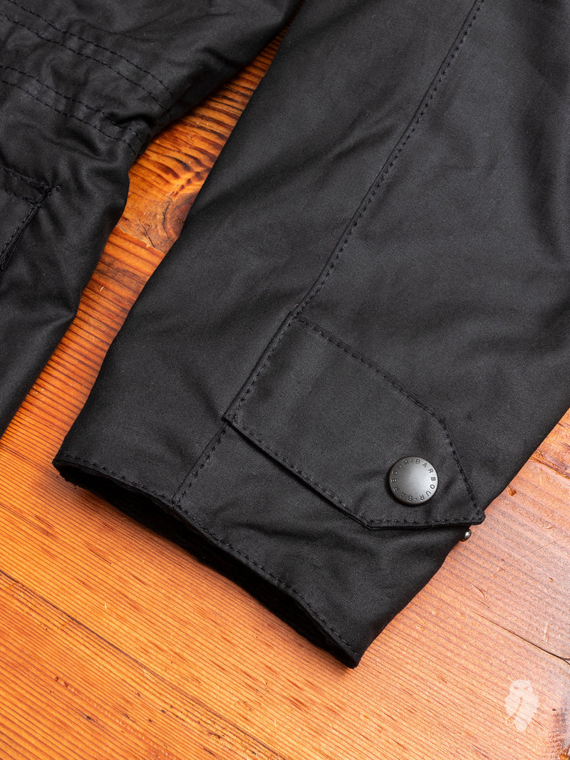 "Sapper" Wax Jacket in Black