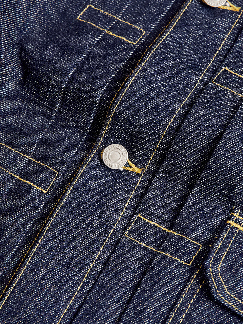 14oz Selvedge Denim Gardener R Jacket in Indigo