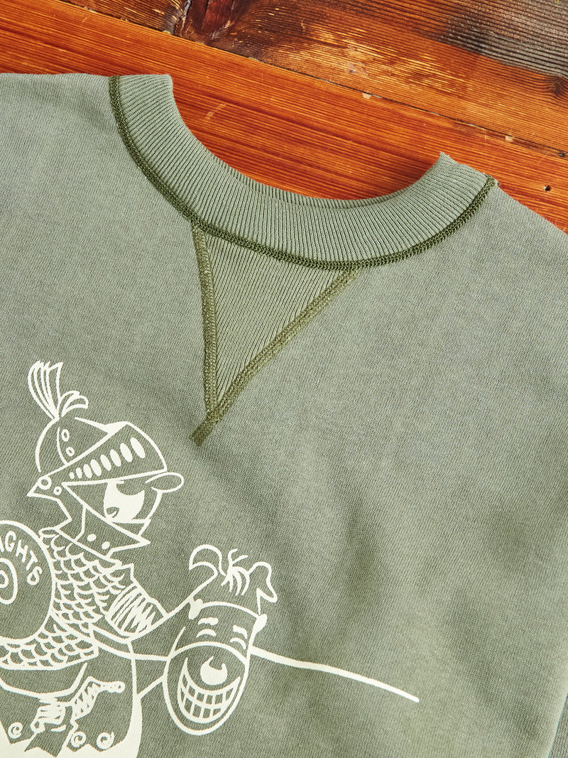 401 "North Arvada" Loopwheel Sweatshirt in OD Green