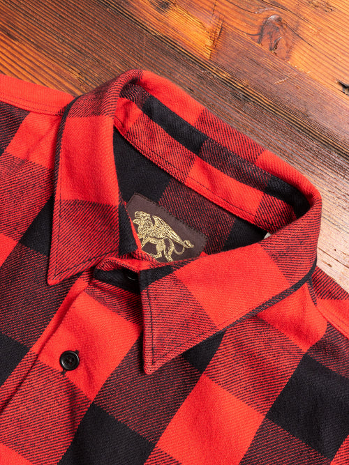 Norris Selvedge Flannel in Red