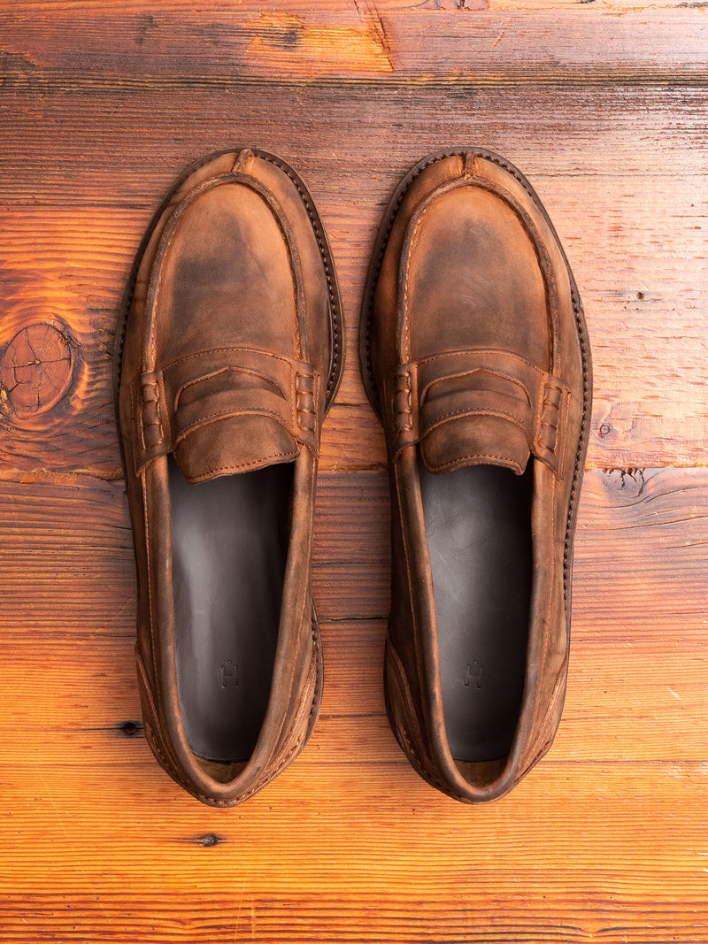 Slouchy Loafers in Dark Brown