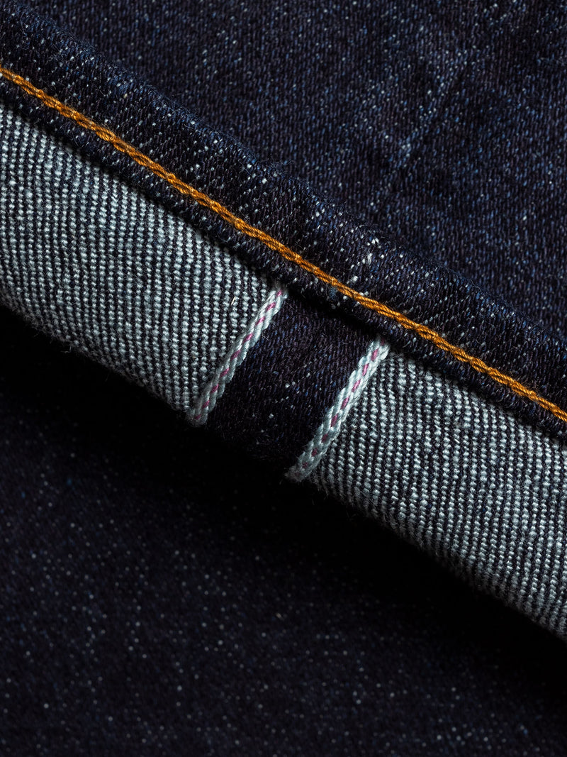 665S-LGY "Grey Overdye" 15oz Stretch Selvedge Denim - Relaxed Tapered Fit