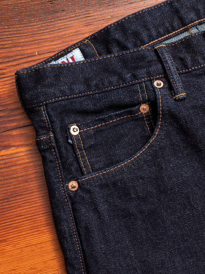 922S-LGY "Grey Overdye" 15oz Stretch Selvedge Denim - High Tapered Fit