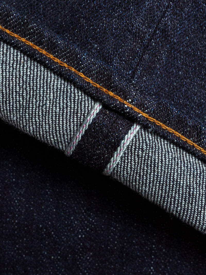 922S-LGY "Grey Overdye" 15oz Stretch Selvedge Denim - High Tapered Fit