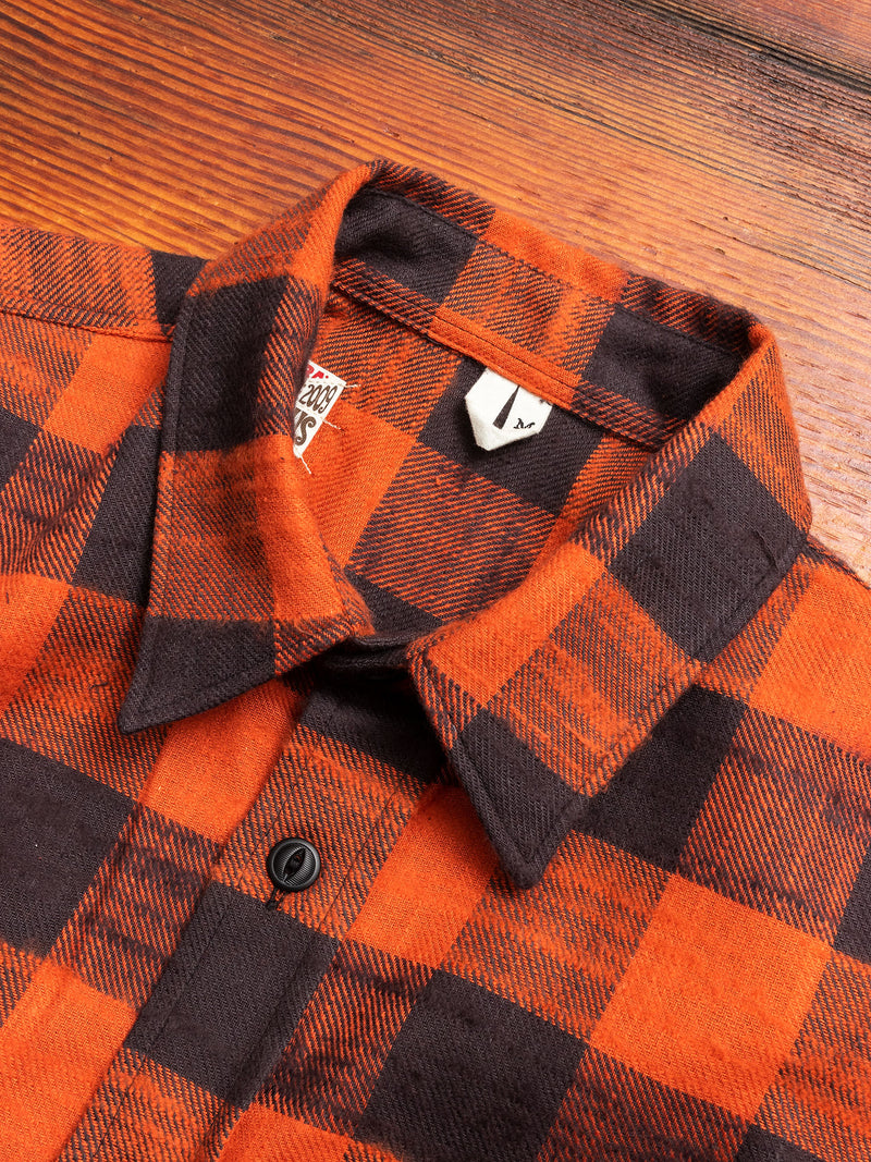 Walton Work Shirt in Rust Black