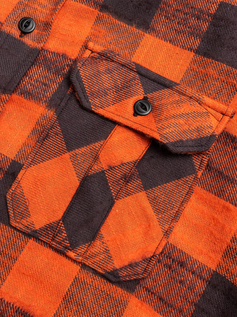 Walton Work Shirt in Rust Black