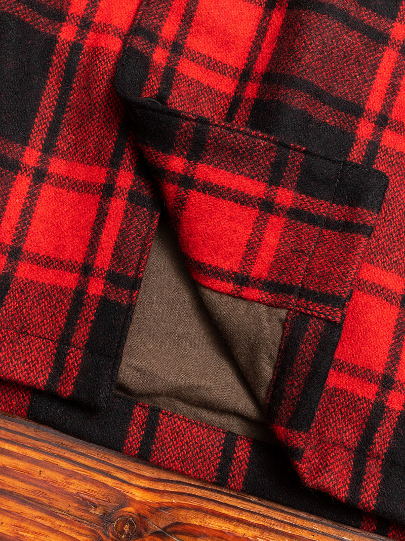 Buffalo Check CPO Shirt in Red