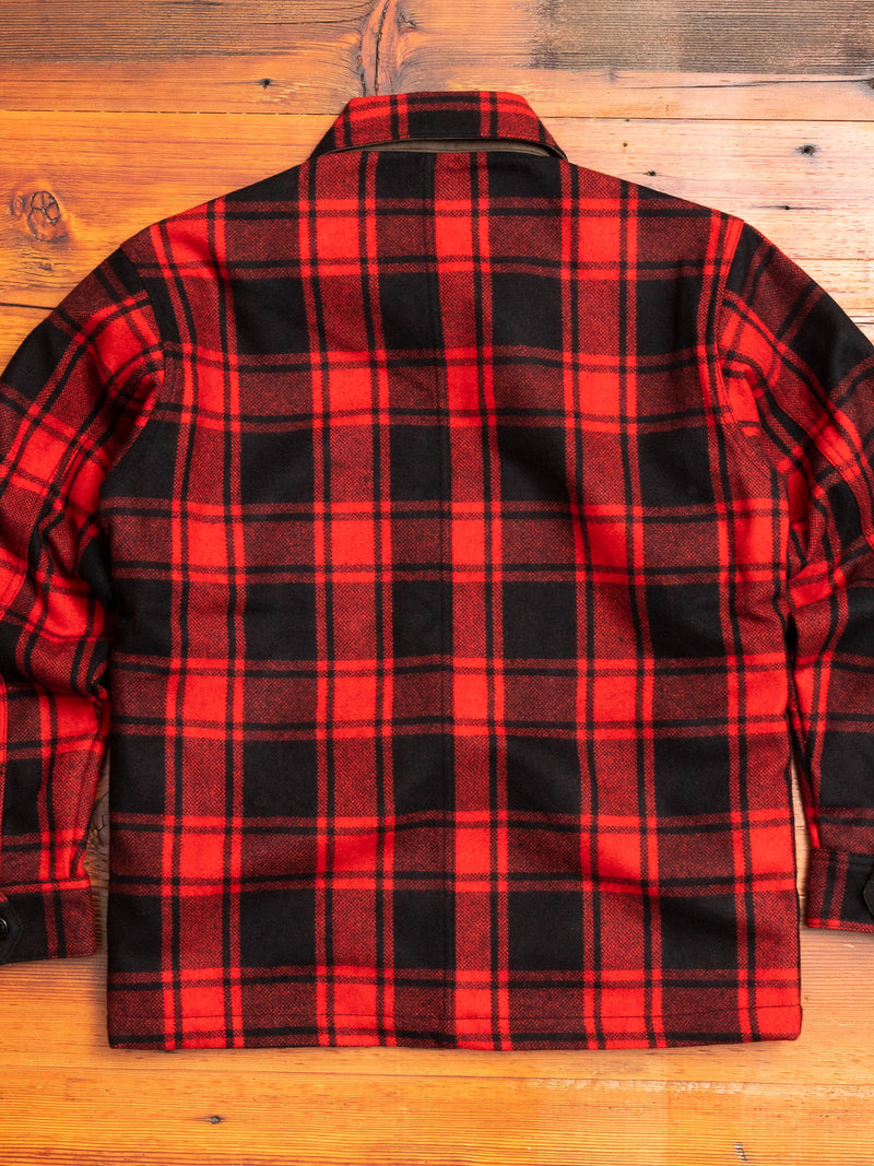 Buffalo Check CPO Shirt in Red
