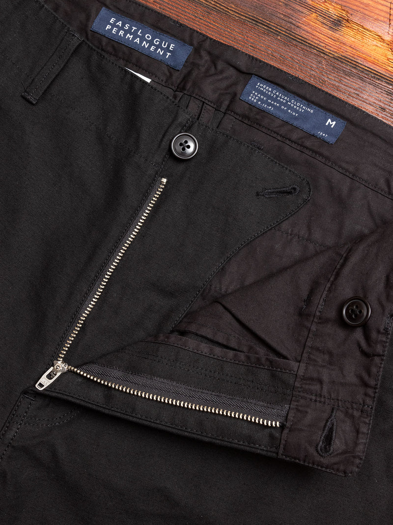Slim Fit Field Pants in Black