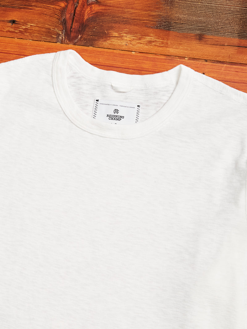 1x1 Slub T-Shirt in White