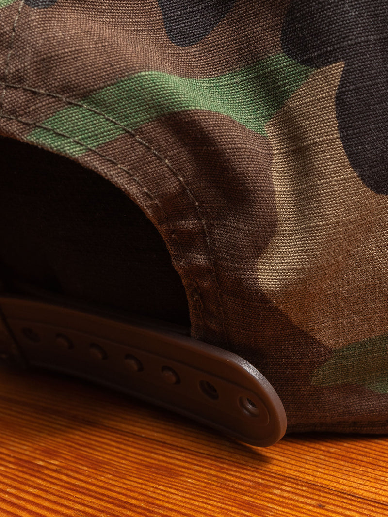 Ripstop Baseball Cap in Woodland Camouflage