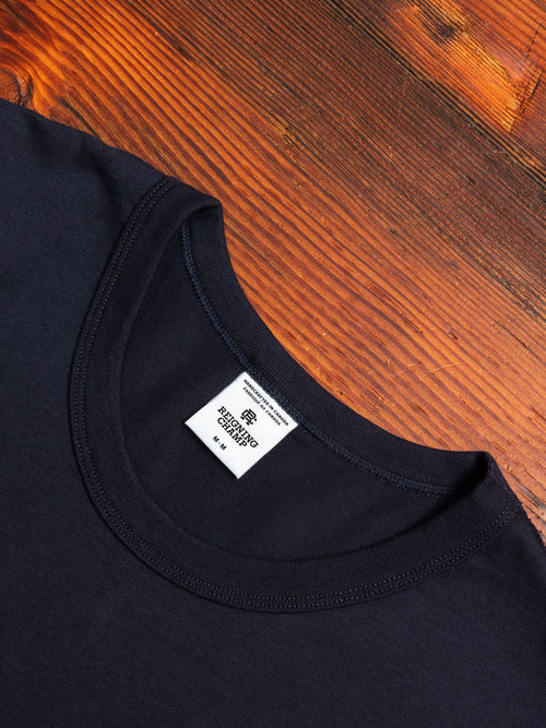 Ringspun Jersey T-Shirt in Navy