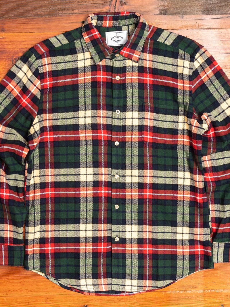 Fantos Button-Up Shirt in Green