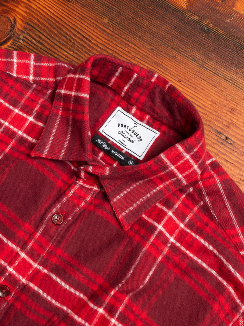 Redish Button-Up Shirt in Red