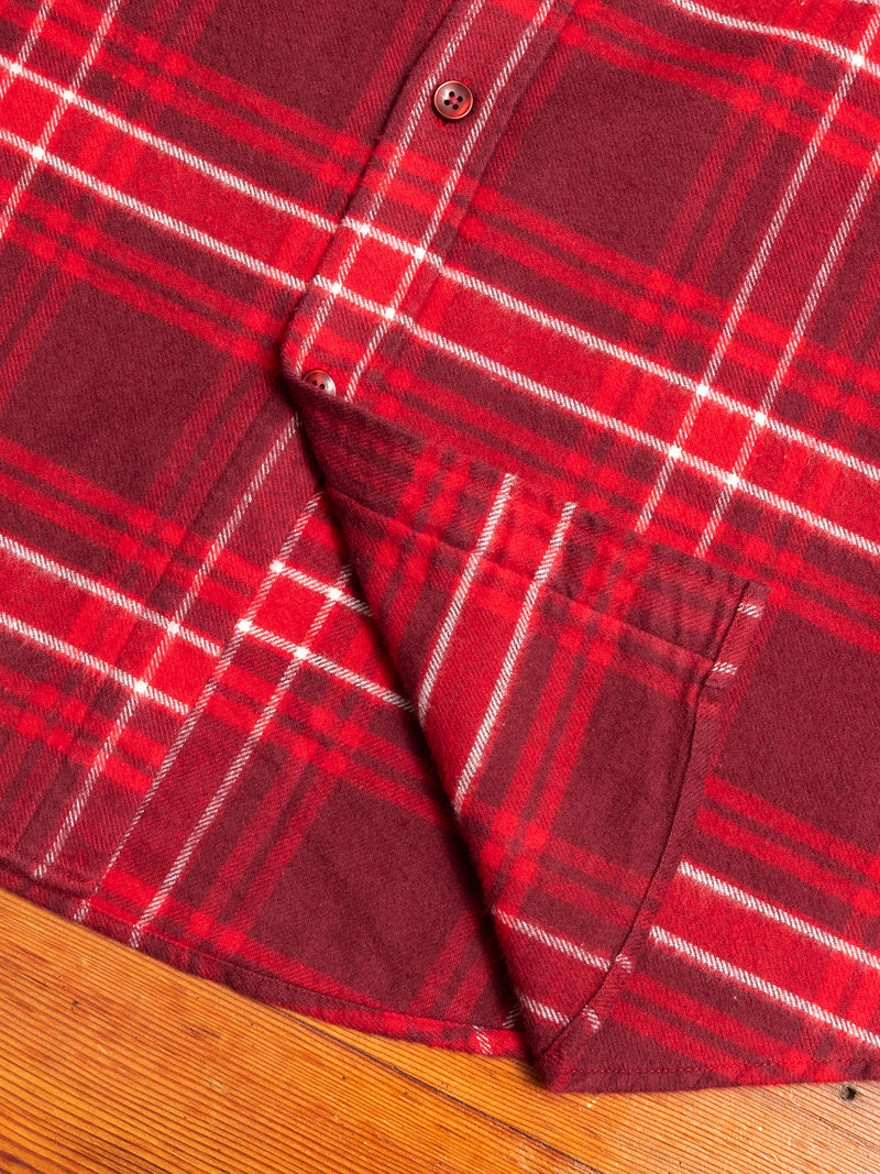 Redish Button-Up Shirt in Red