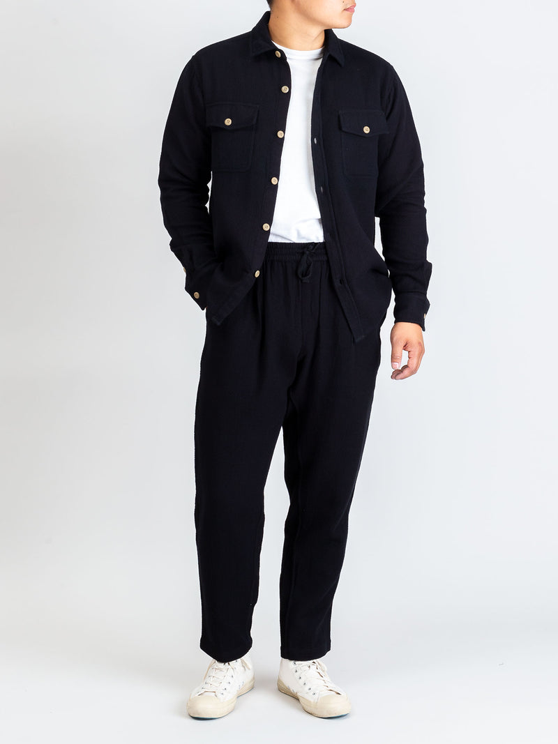 CPO Shirt in Black Overdye Sashiko