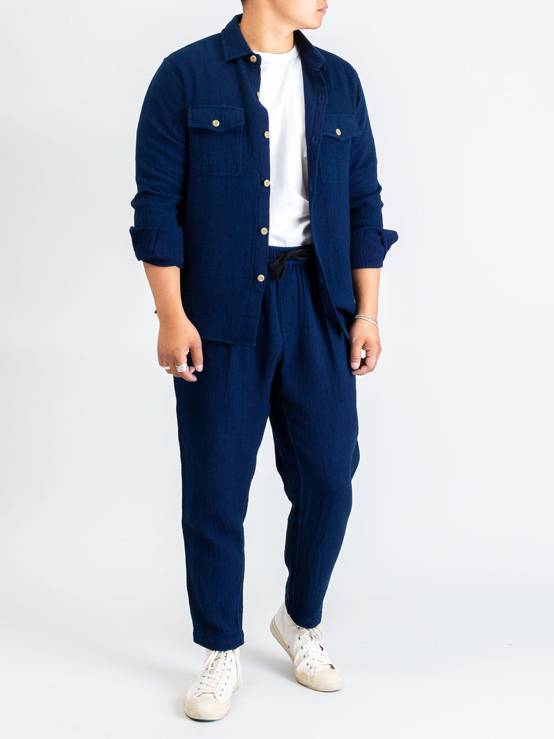 CPO Shirt in Indigo Sashiko