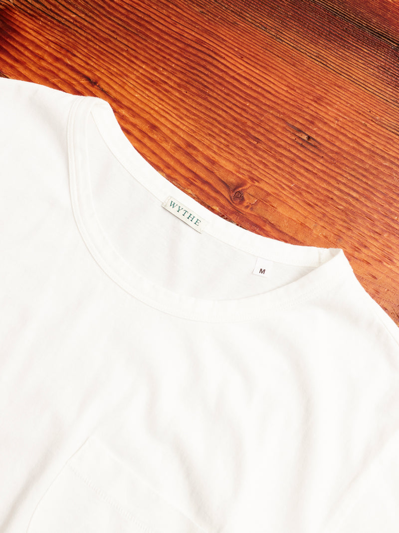 Organic Cotton Tubular Pocket T-Shirt in Natural