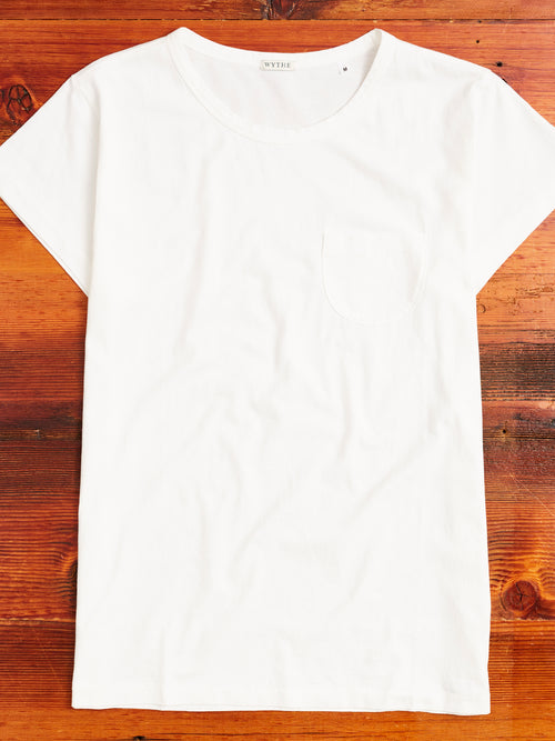 Organic Cotton Tubular Pocket T-Shirt in Natural