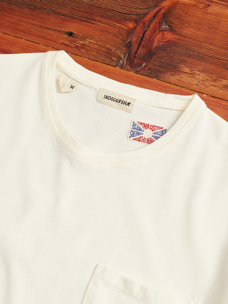 Wilson Pocket T-Shirt in Cocatoo White