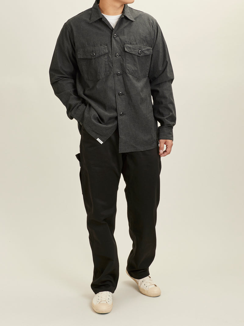 Pruner Pants in Black Military Satin