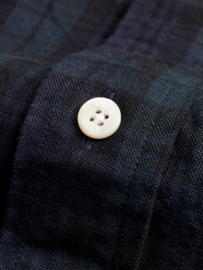 Indigo Check Button-Down Shirt in Blackwatch