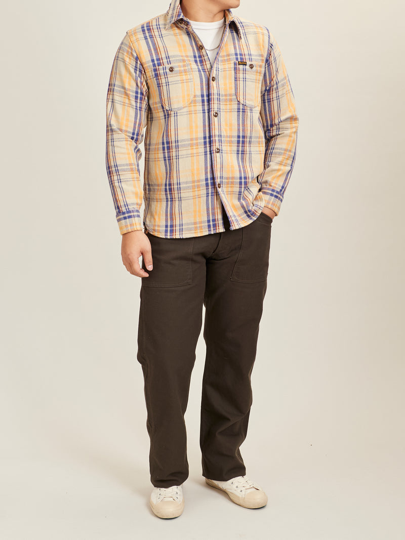 720WS Heavy Flannel Shirt in Beige