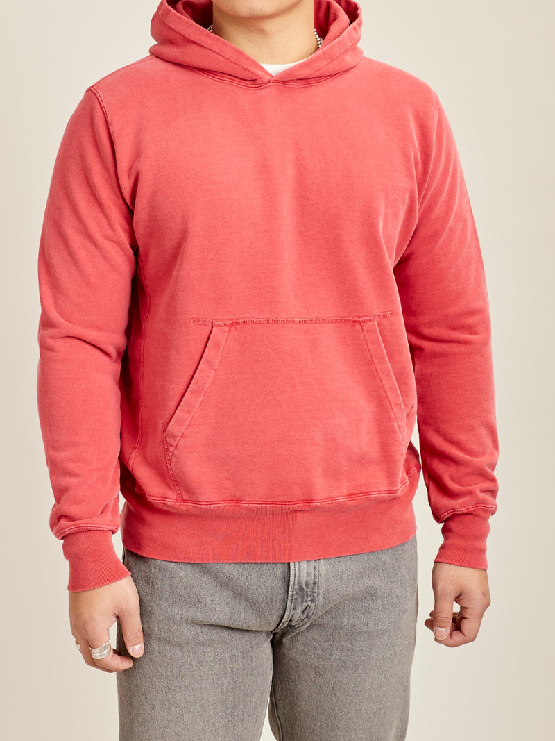 Special Finish Pullover Hoodie in Red