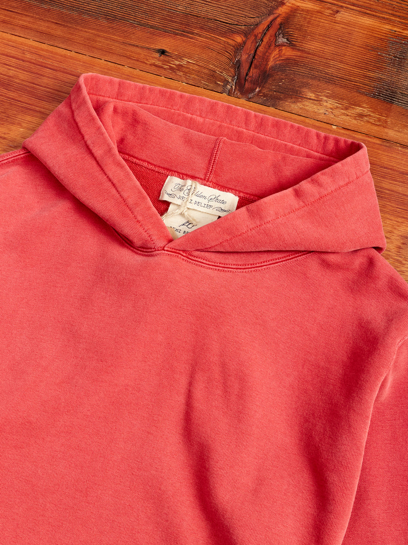 Special Finish Pullover Hoodie in Red