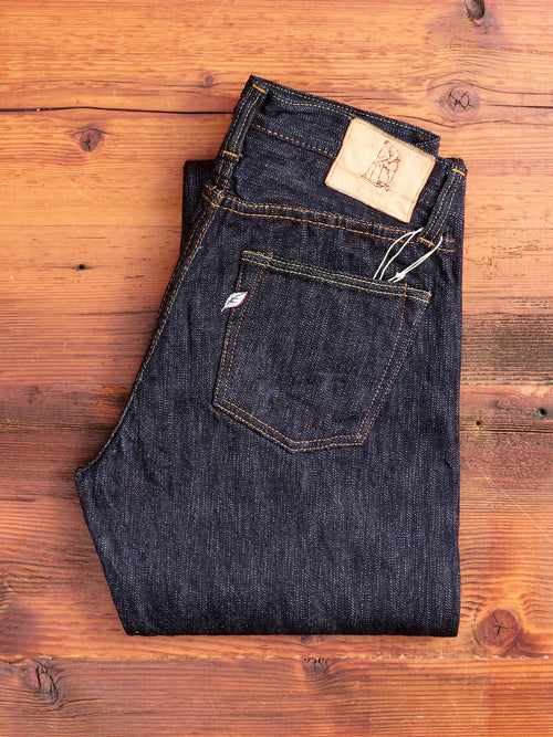 EX-003 "Extra Slub" 17.5oz Rinsed Selvedge Denim - Regular Straight Fit
