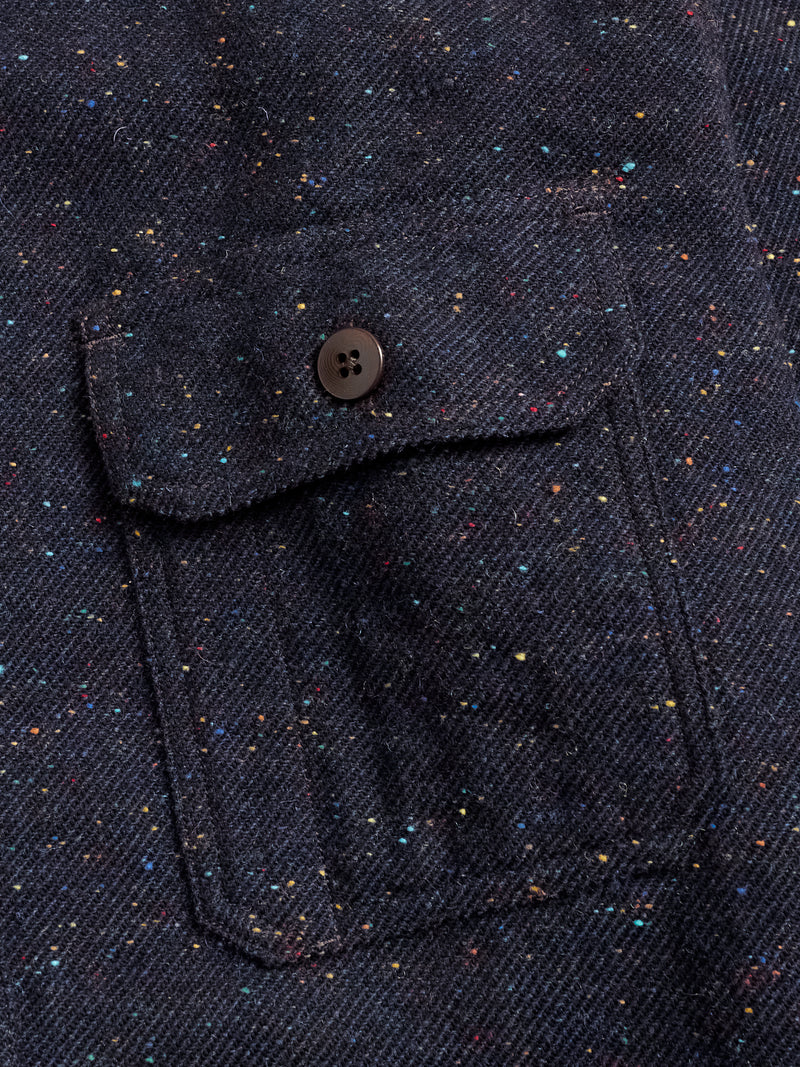 Hunting Nep Flannel in Navy Wool