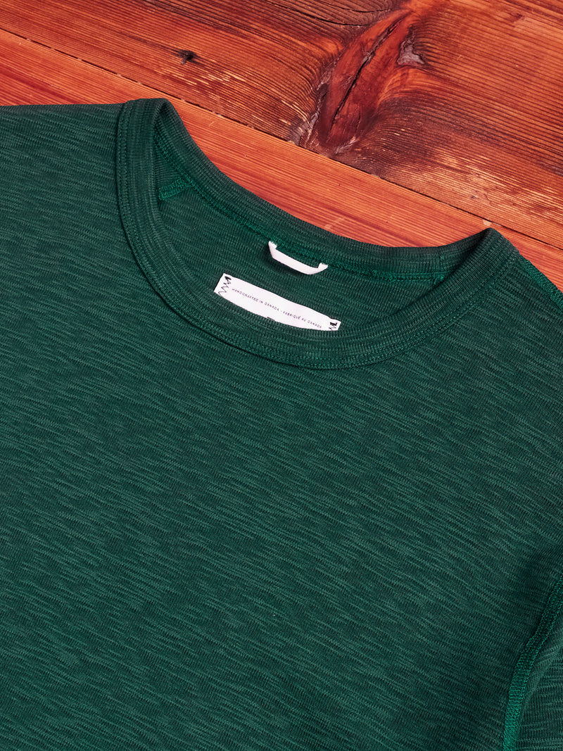1x1 Slub T-Shirt in British Racing Green