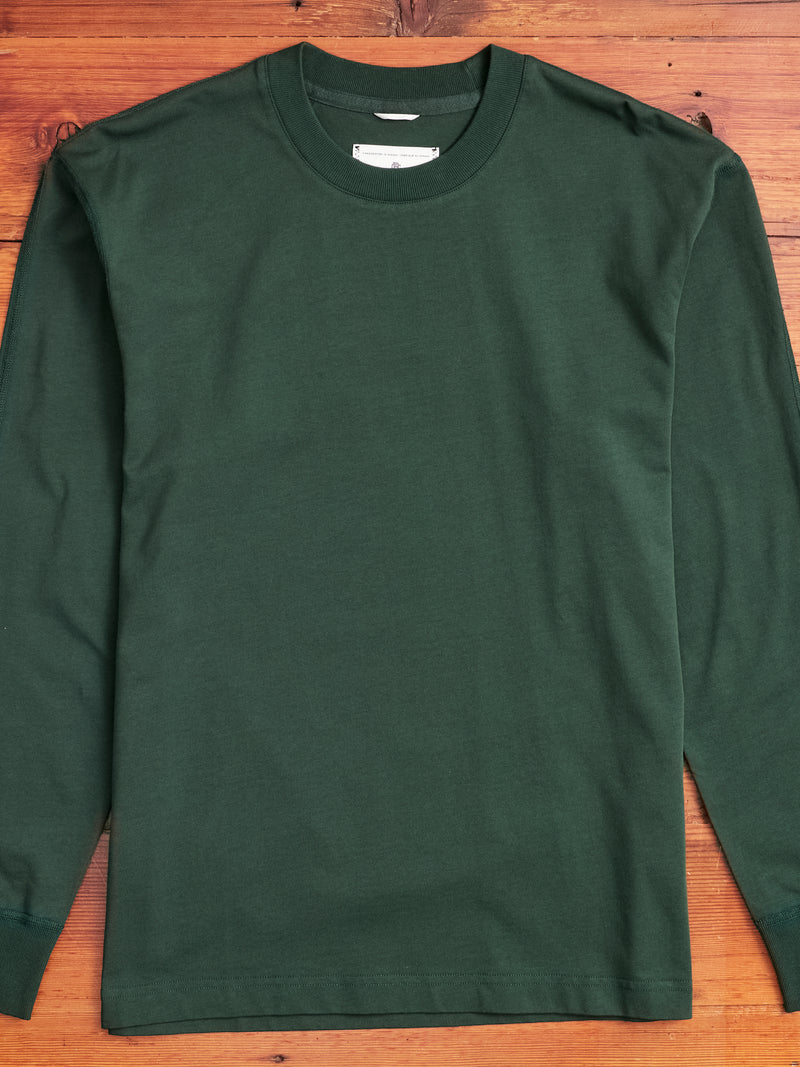 Midweight Jersey Long Sleeve T-Shirt in British Racing Green