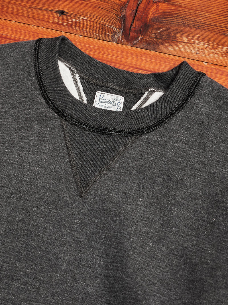 Loopwheel Crewneck Sweatshirt in Charcoal
