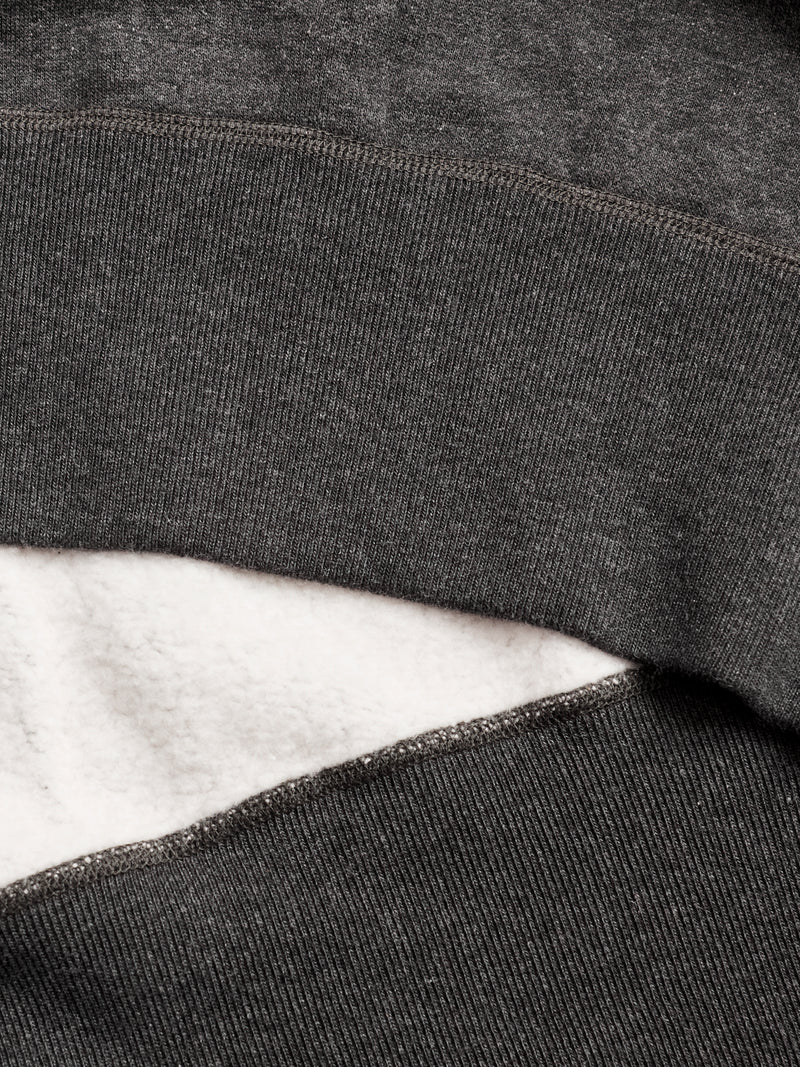 Loopwheel Crewneck Sweatshirt in Charcoal