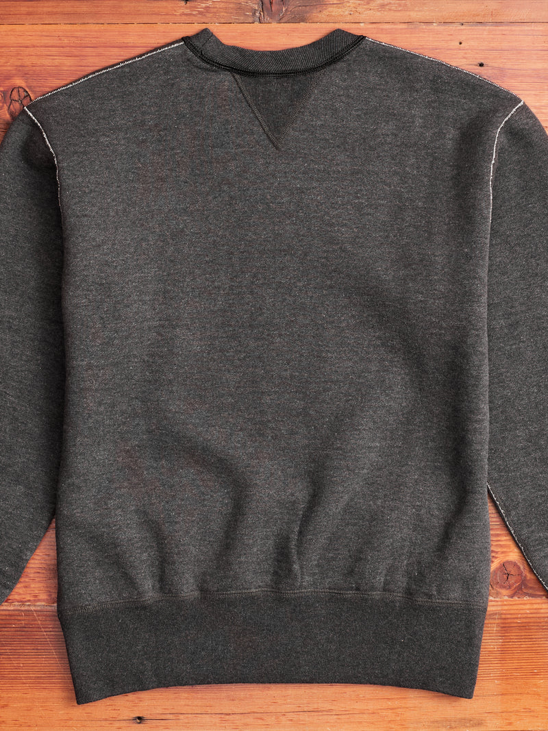 Loopwheel Crewneck Sweatshirt in Charcoal