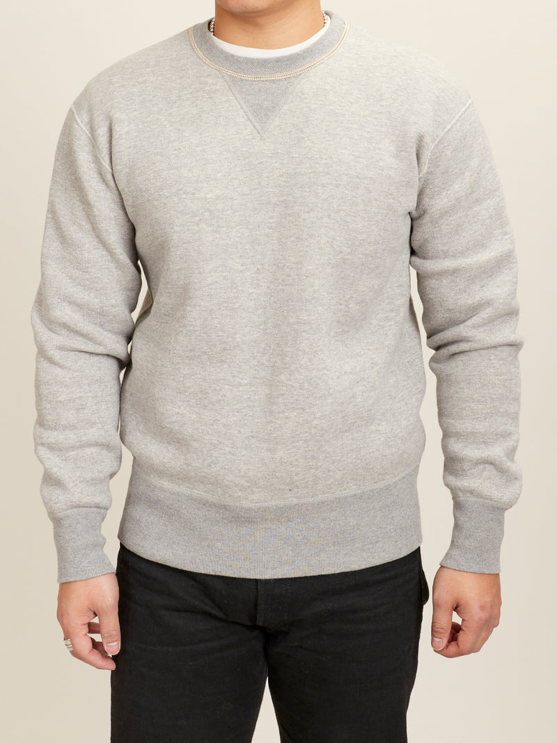 Loopwheel Crewneck Sweatshirt in Heather Grey