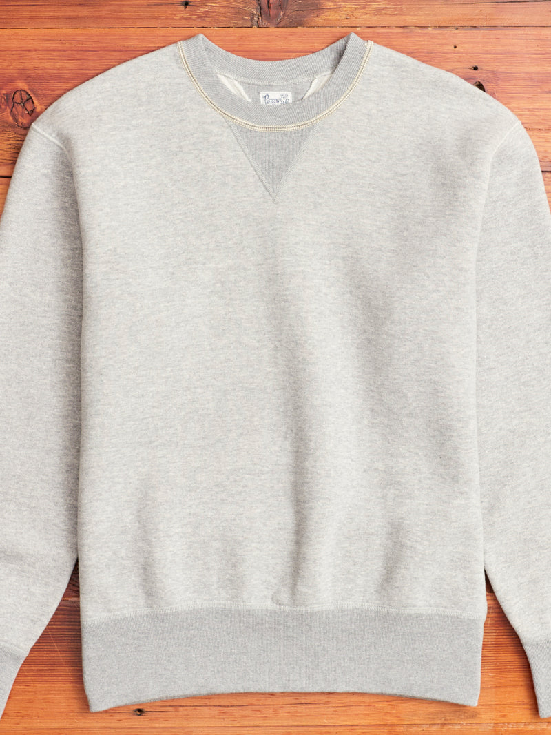 Loopwheel Crewneck Sweatshirt in Heather Grey
