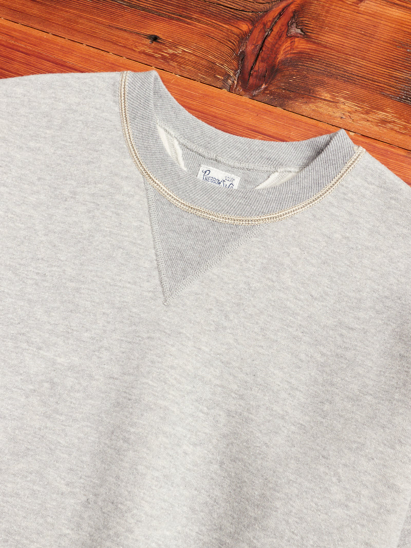 Loopwheel Crewneck Sweatshirt in Heather Grey